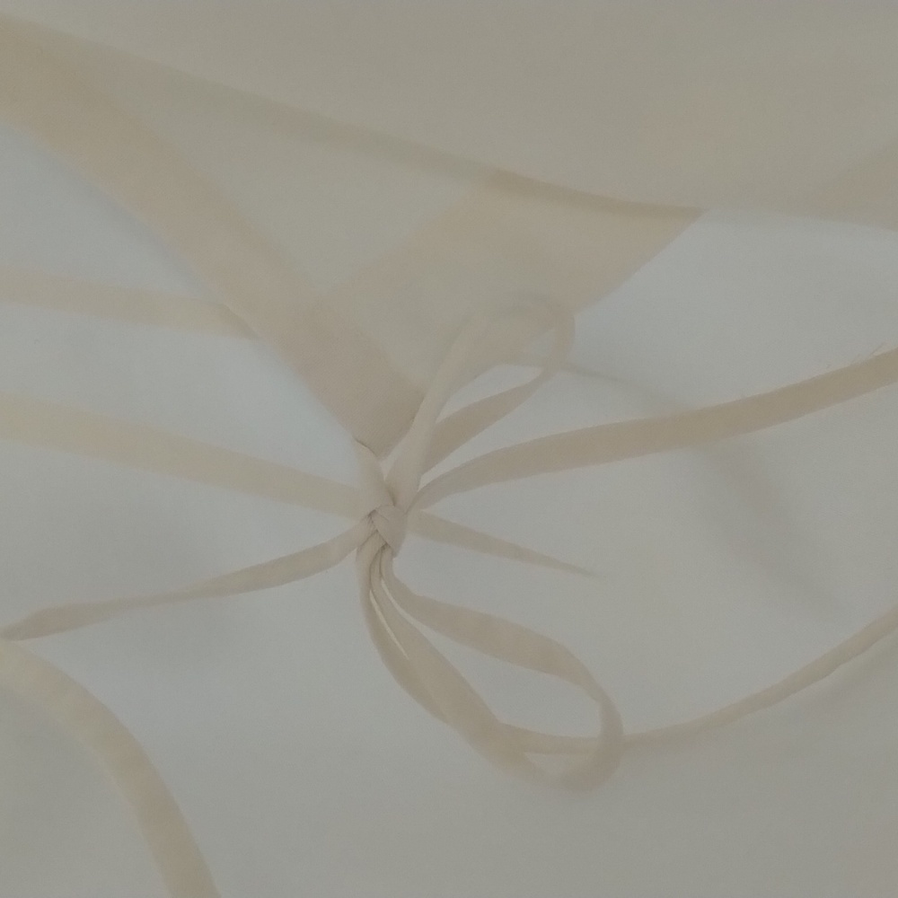 Soft Surroundings Off White Wrap Button Blouse As… - image 4